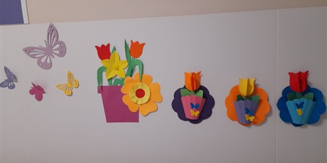 Powiększ grafikę: wiosenne kwiaty i motyle - wycinanki