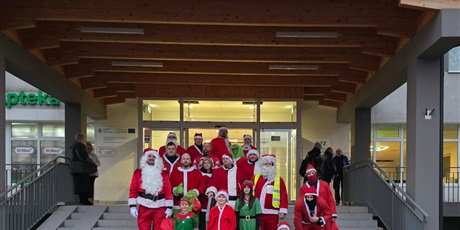 Mikołaje na motocyklach.