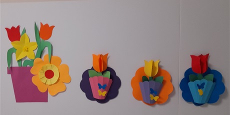 Powiększ grafikę: wiosenne kwiaty - wycinanki